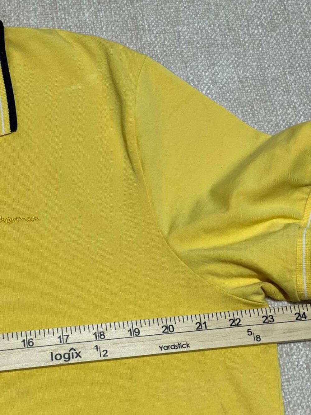 Ben Sherman Yellow Polo Shirt Men’s Size L Classic Fit Stretch - Picture 6 of 8
